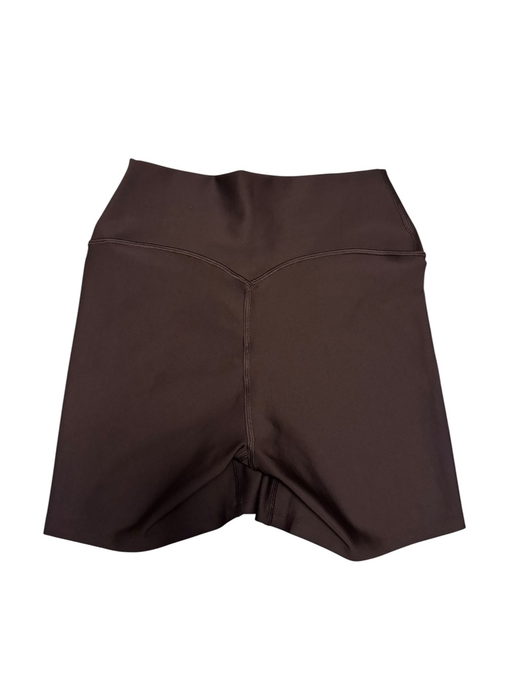 ALO Yoga High-Rise Brown Athletic Bike Shorts - Picture 2 of 10